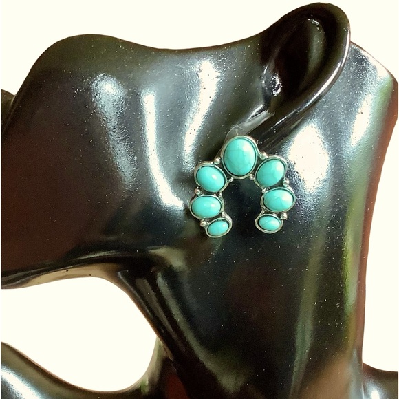 π₯2/$24 or 3/$30π₯ Unique silver and turquoise fashion earrings. NWT. - Picture 2 of 6